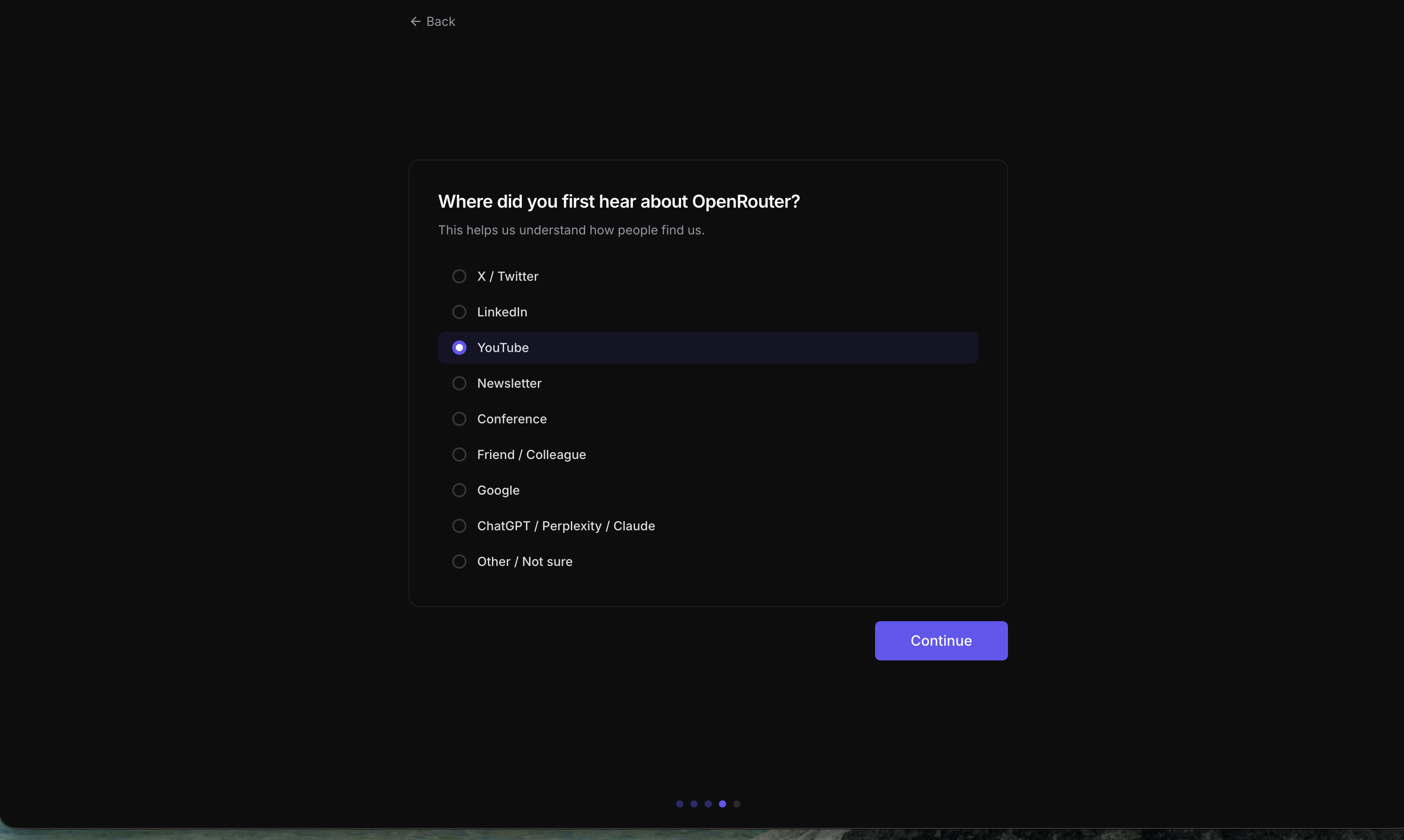 OpenRouter survey: where did you hear about us